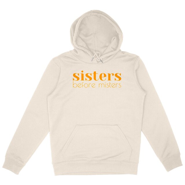 Image back Sweat à capuche féministe Unisexe durable - sisters before misters