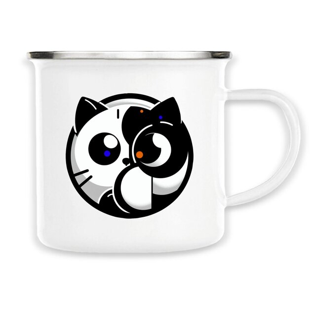 Image back Mug en métal - Chat
