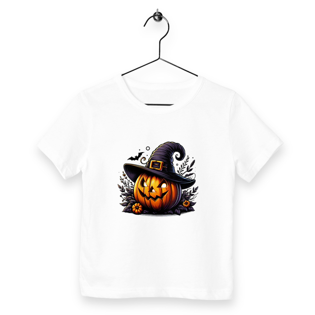 Image back T-shirt Halloween pour Enfant. Unisexe. Fabrication équitable