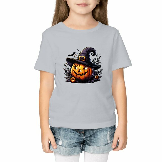 Image front T-shirt Halloween pour Enfant. Unisexe. Fabrication équitable