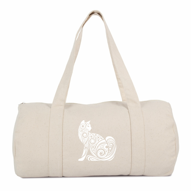 Image back Sac chat polochon en coton biologique