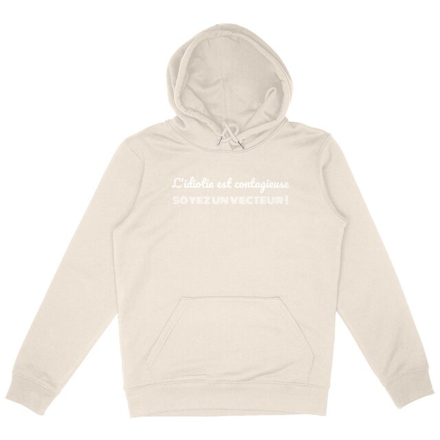 Image back Sweat à capuche durable unisexe - Message humoristique