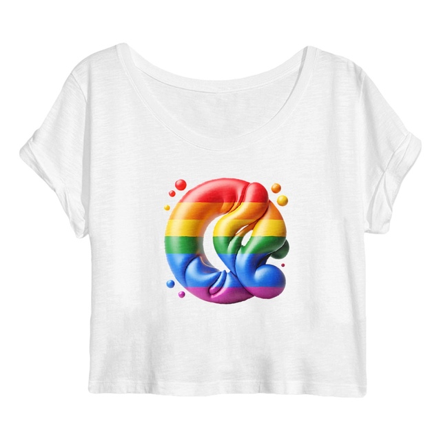 Image back Crop top Femme LGBTQIA+ - crop top bio