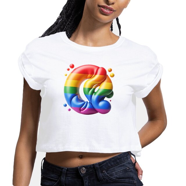 Image front Crop top Femme LGBTQIA+ - crop top bio