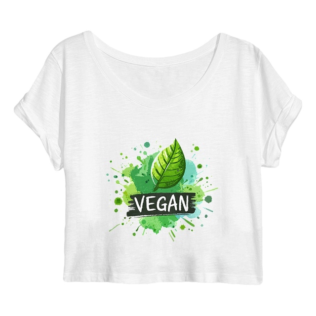 Image back Crop top végan pour femme.