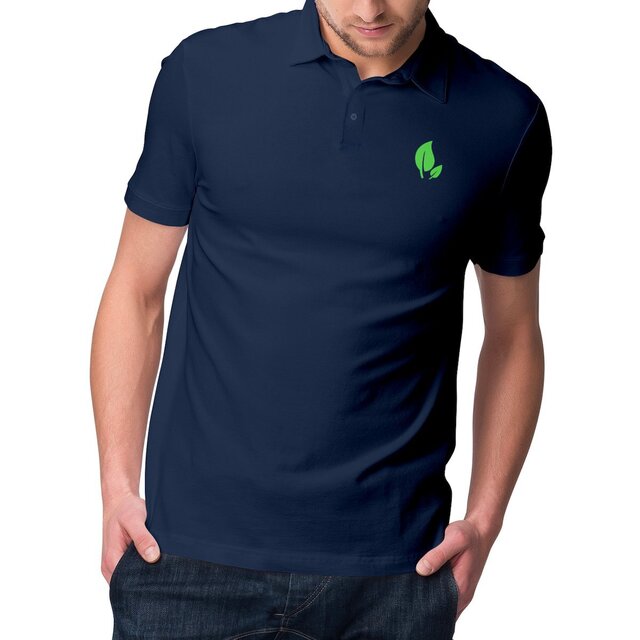 Image front Polo Homme écoresponsable. 100 % coton biologique