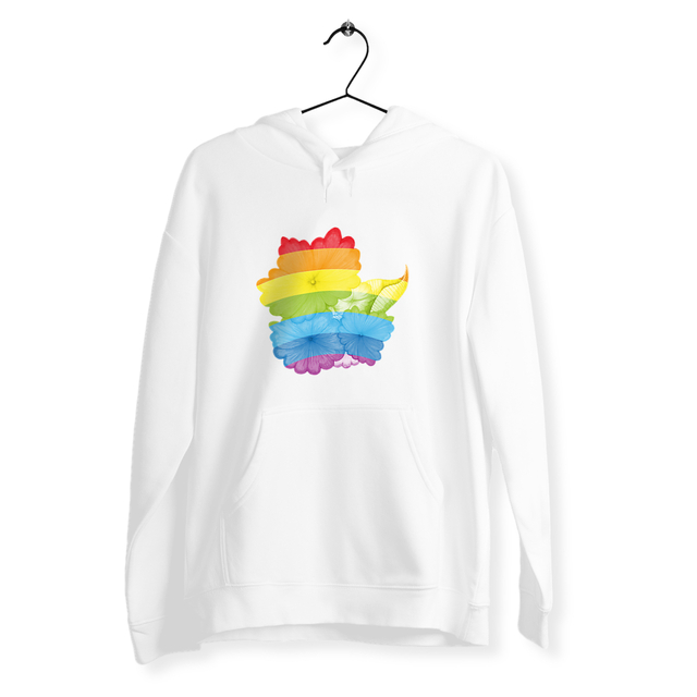 Image back Sweat à capuche LGBT unisexe. Sweat écoresponsable