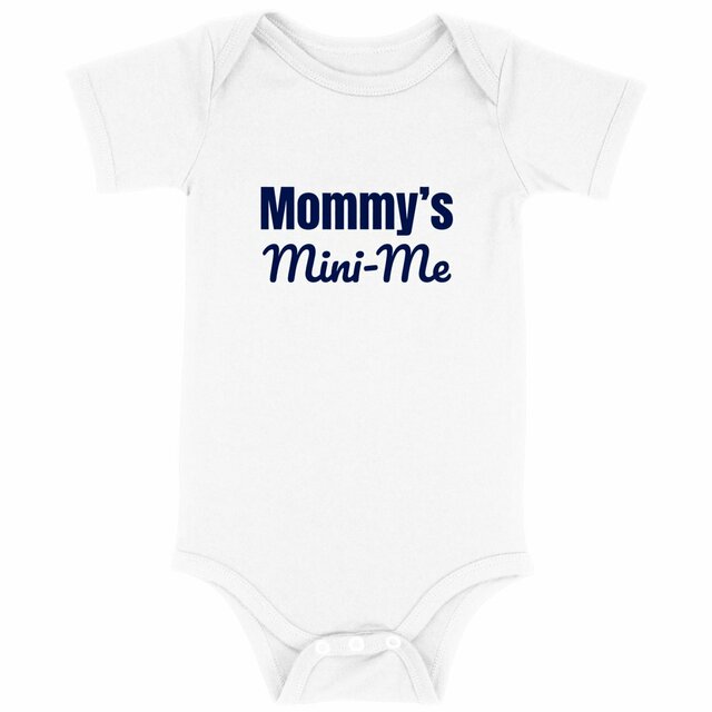 Image back Body bébé durable et bio. Mommy’s Mini-Me. Imprimé en France à la demande