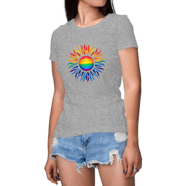 Image front Tee shirt femme LGBT en coton biologique 