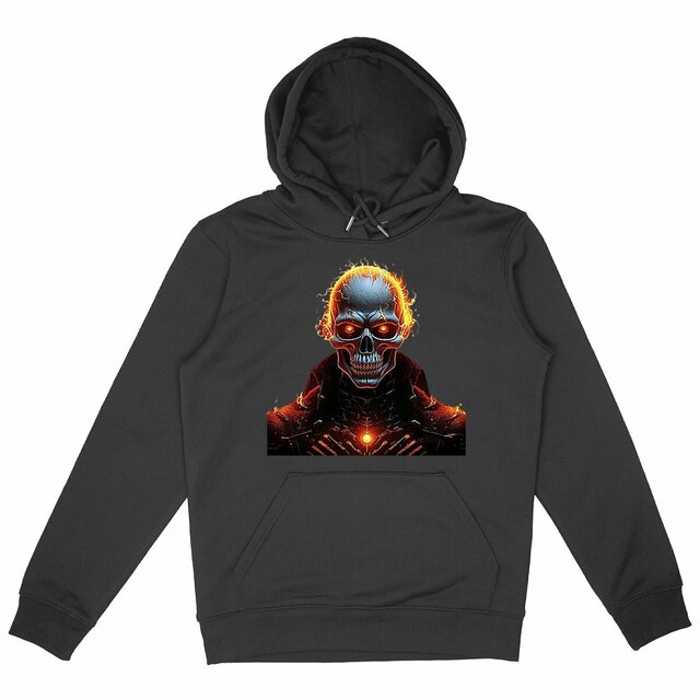 Image back  Black Hoodies with Skulls Blood and Fire Avatar 39