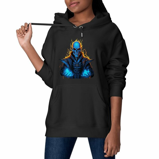 Image front Black Hoodies with Skulls Blood and Fire Avatar 4