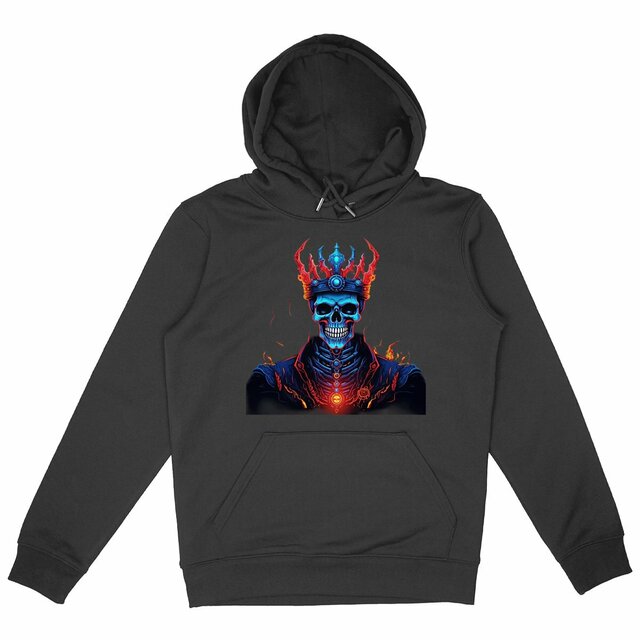 Image back Black Hoodies with Skulls Blood and Fire Avatar 24