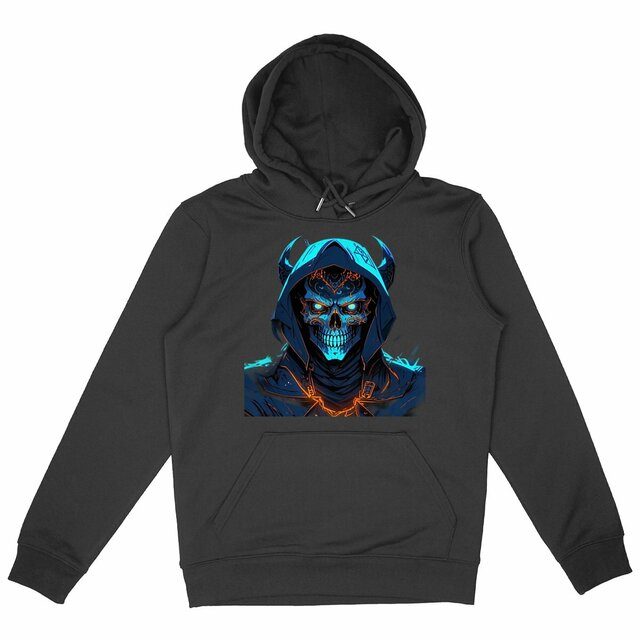 Image back Black Hoodies with Skulls Blood and Fire Avatar 16