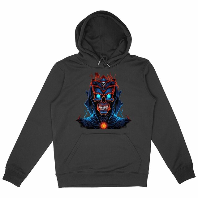Image back Black Hoodies with Skulls Blood and Fire Avatar 32