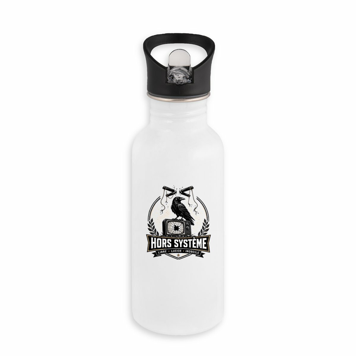 Image back Bouteille en inox - Hors système