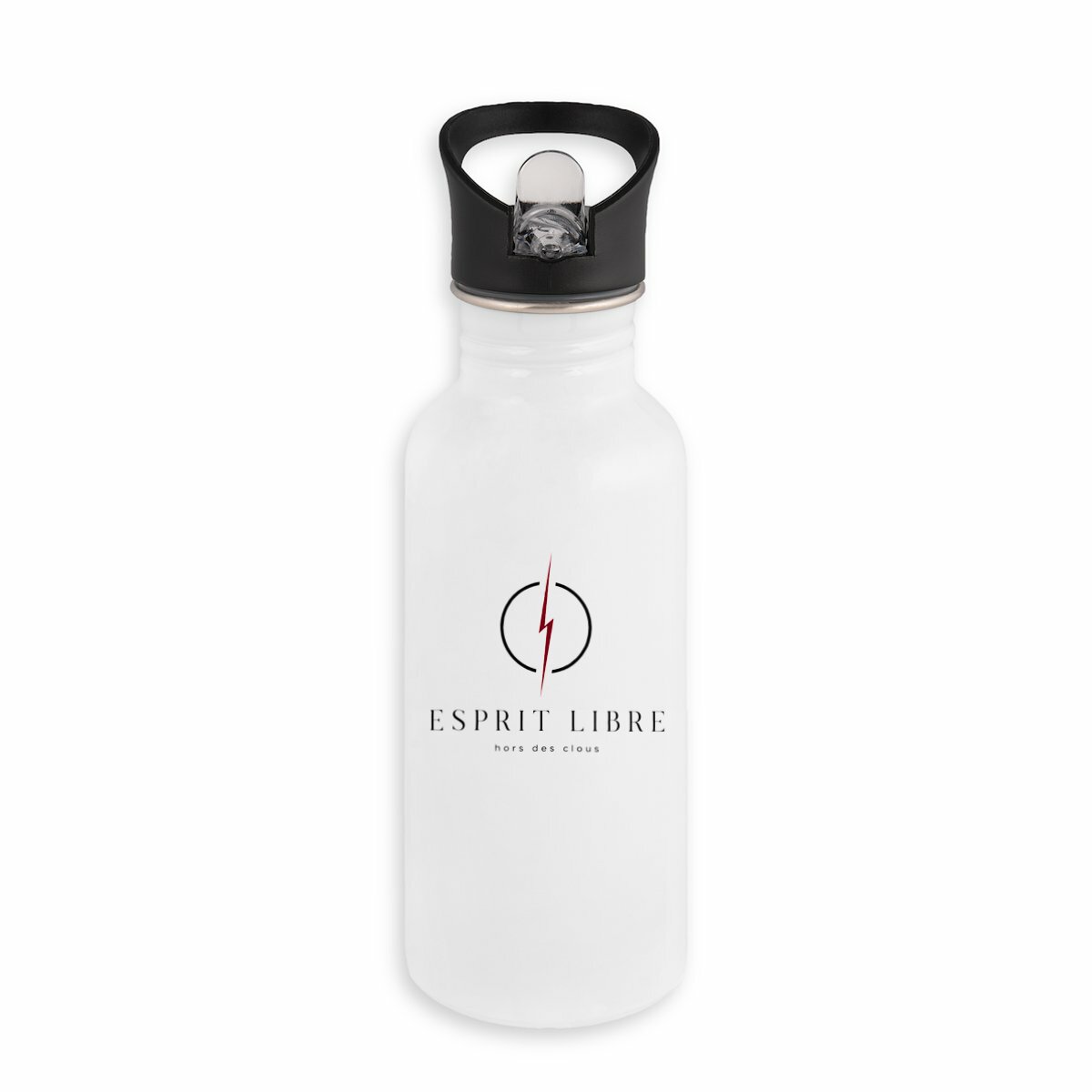 Image back Bouteille en inox - Esprit libre