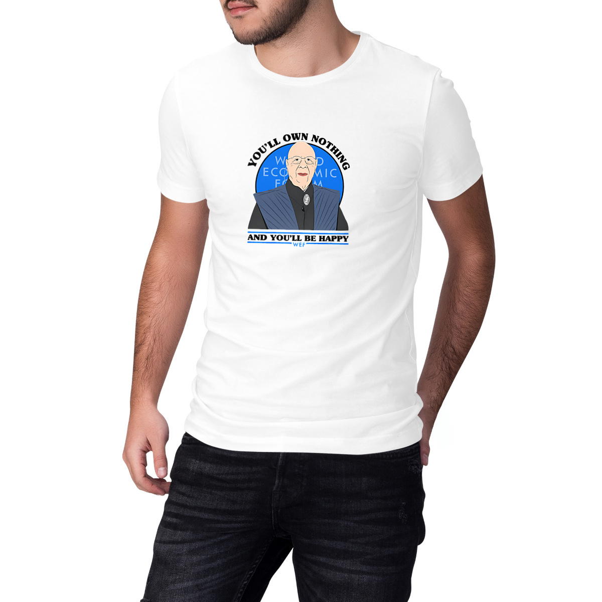 Image front T-shirt Homme Coton BIO - Klaus Schwab