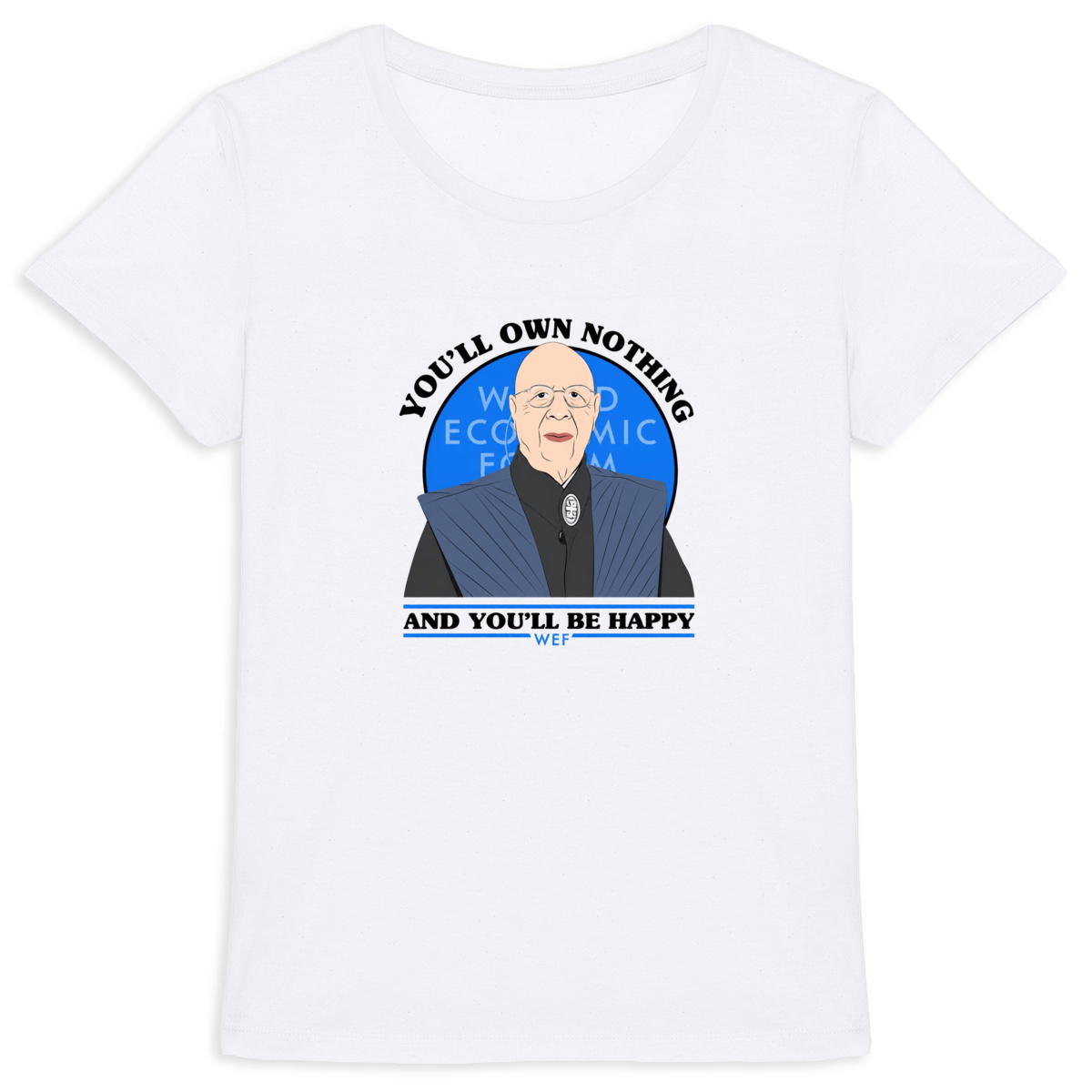 Image back T-shirt Femme Coton BIO - Klaus Schwab