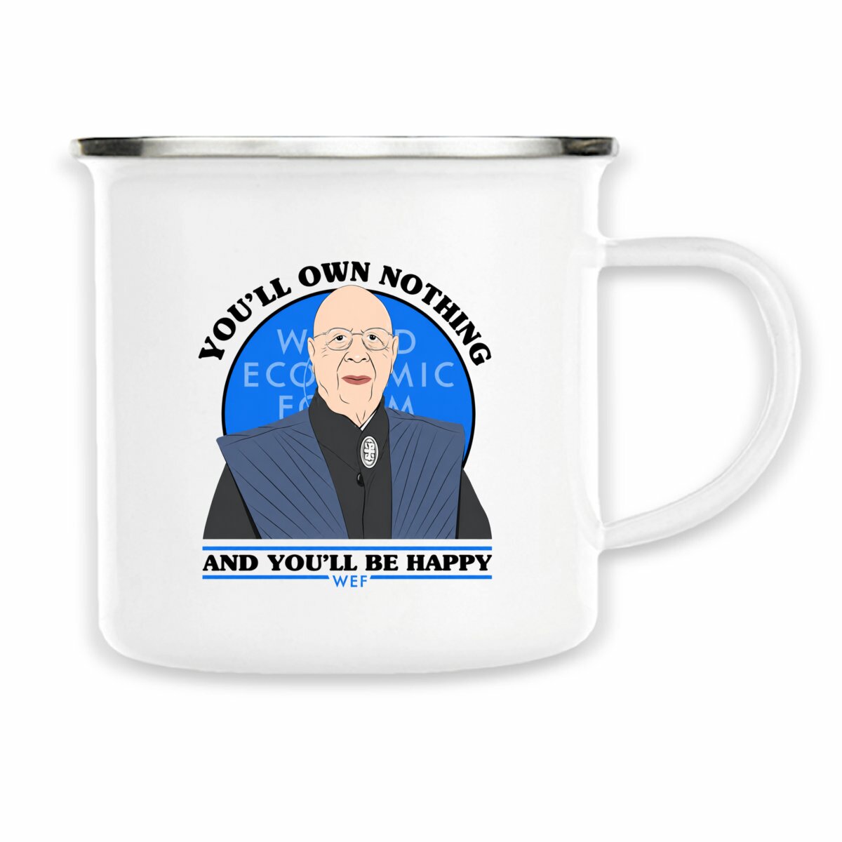 Image back Mug en métal - Klaus Schwab