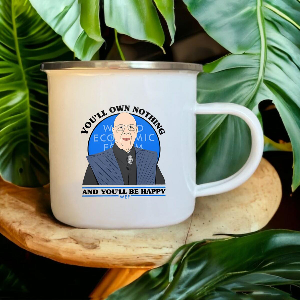 Image front Mug en métal - Klaus Schwab