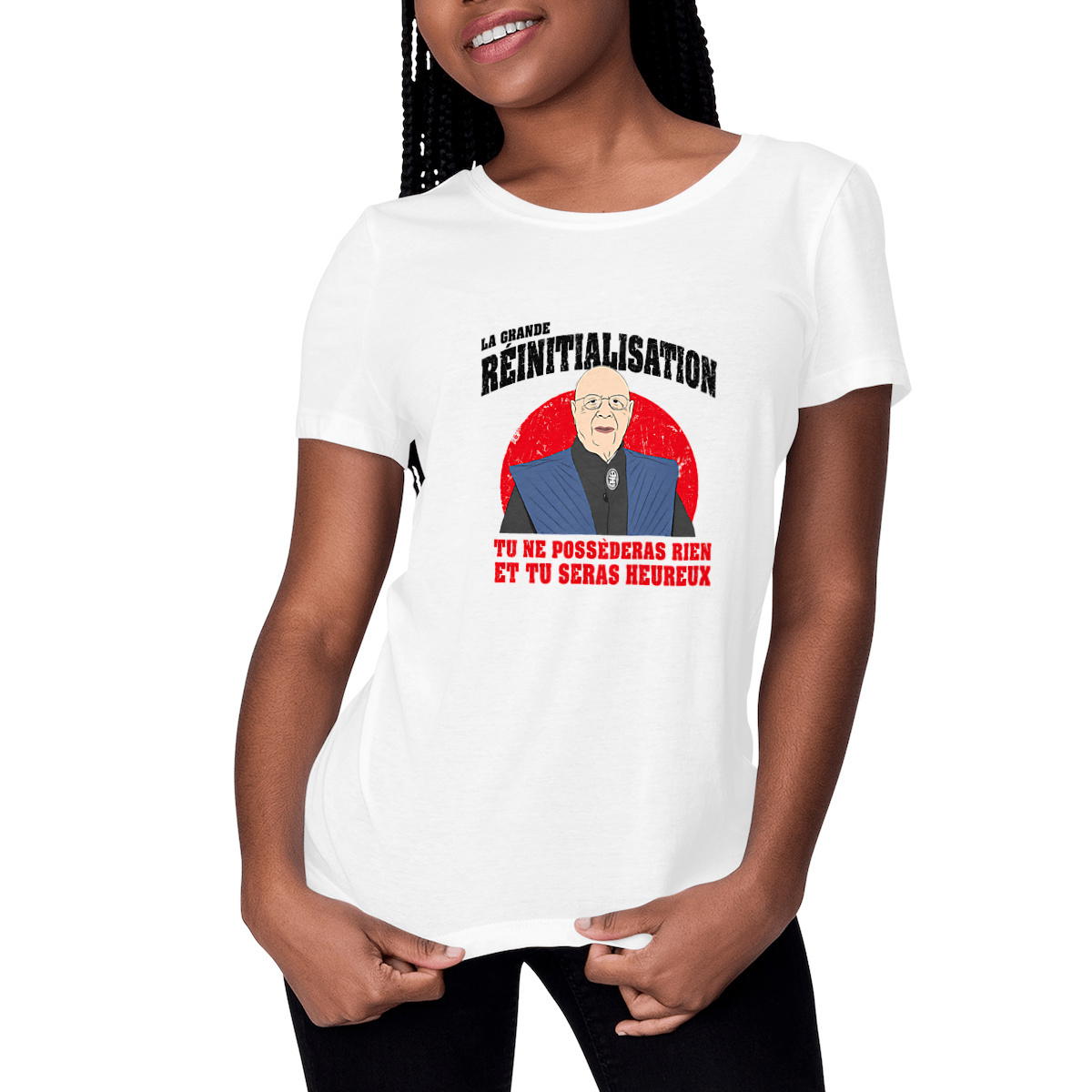 Image front T-shirt Femme Coton BIO - Klaus Schwab