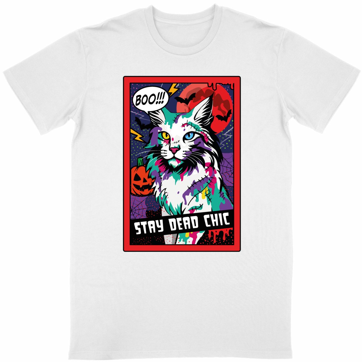 Zombie Cat Halloween - Maine coon
