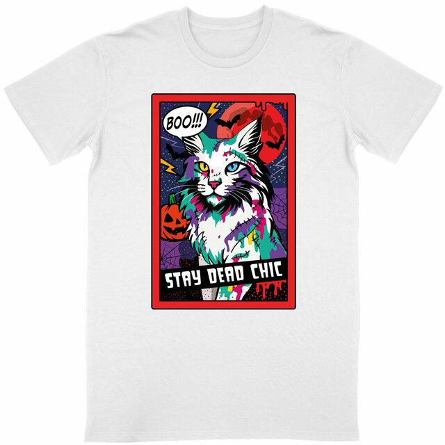 Zombie Cat Halloween - Maine coon