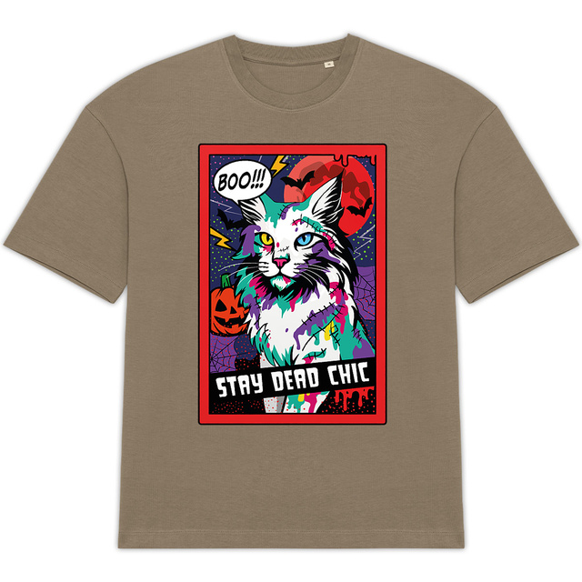 Zombie Cat Halloween - Maine coon