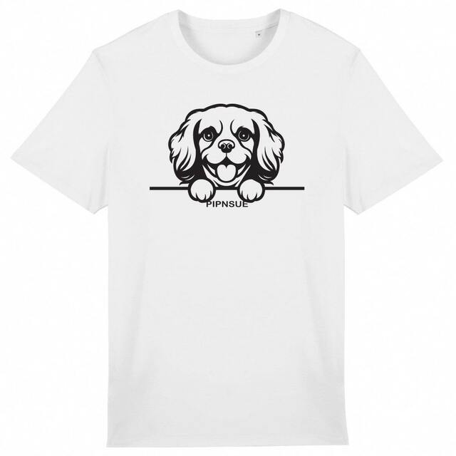 PIPNSUE BABY SPANIEL T-shirt with Black Print - Image
