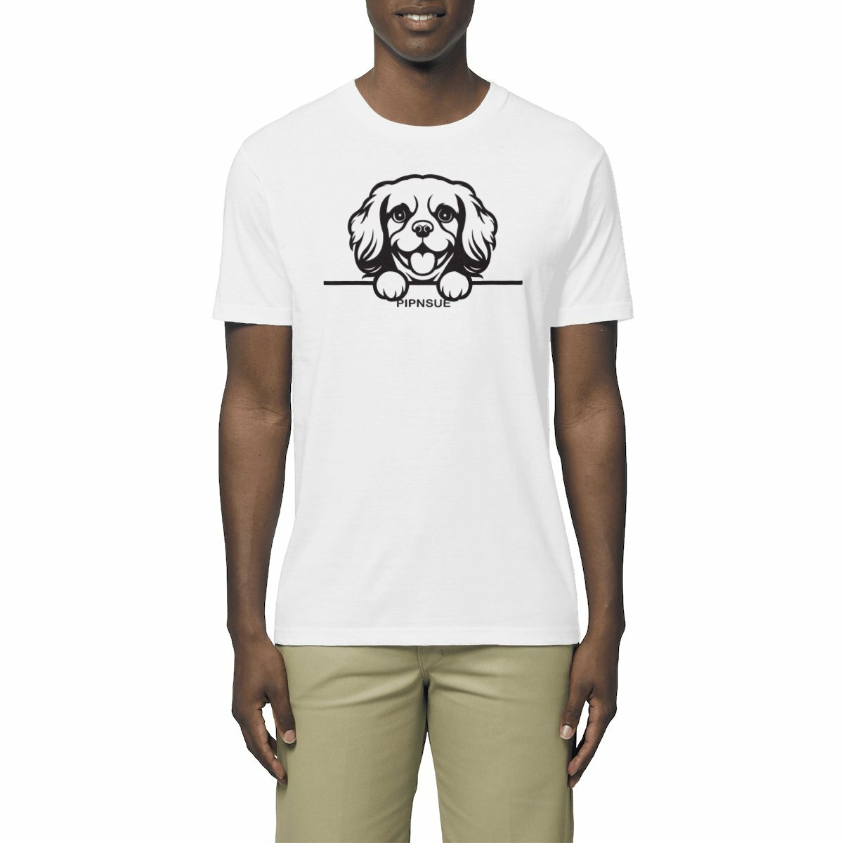 PIPNSUE BABY SPANIEL T-shirt with Black Print