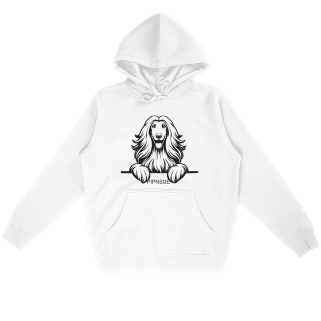 PIPNSUE Unisex AFGHAN HOODIE BLACK PRINT - Image