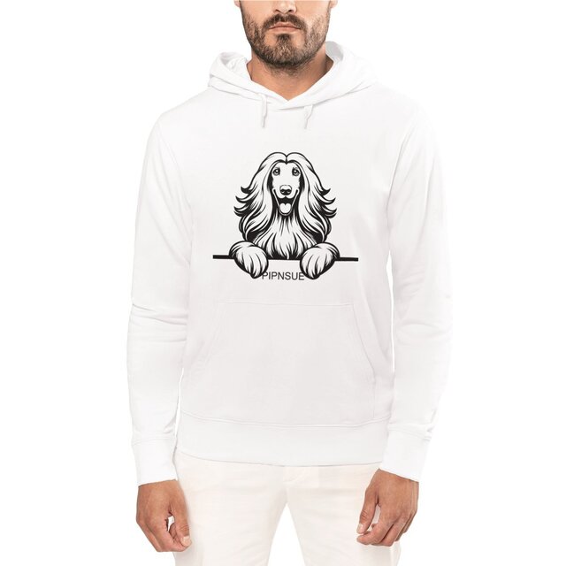 PIPNSUE Unisex AFGHAN HOODIE BLACK PRINT