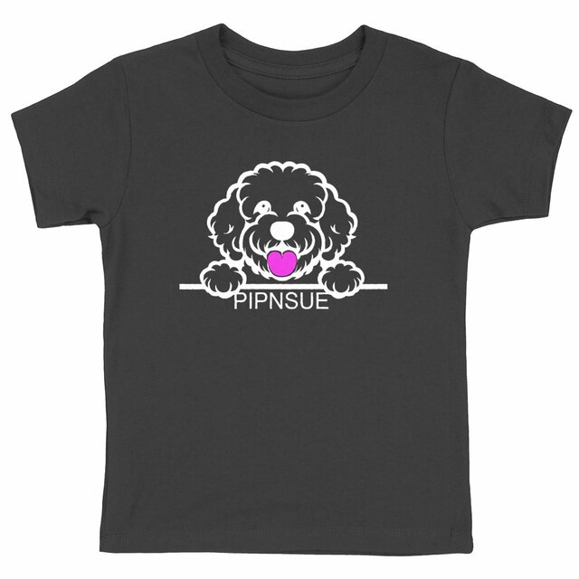 PIPNSUE Kids TSHIRT White AND Pink Print - Image