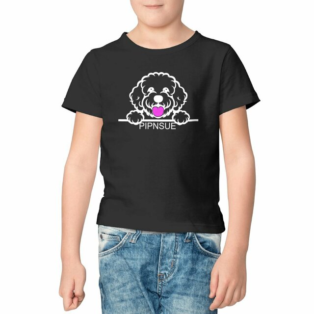 PIPNSUE Kids TSHIRT White AND Pink Print