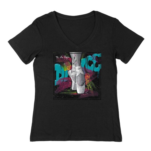 Image front T SHIRT adulte col v Exprime