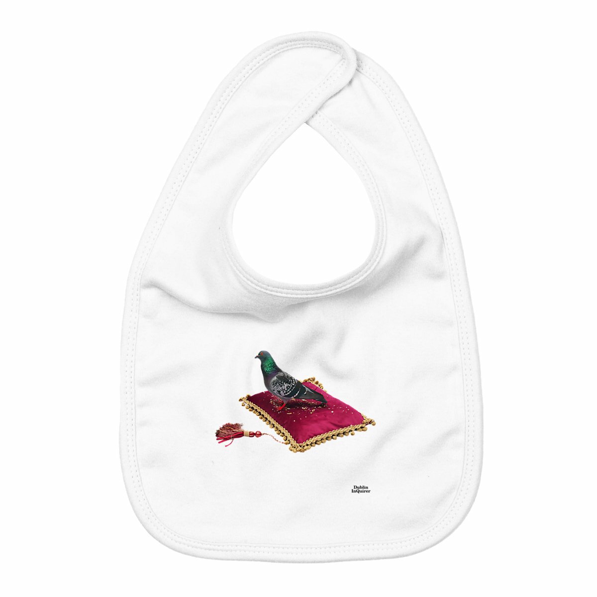 Dublin Inquirer Regal Pigeon Baby Bib - Image