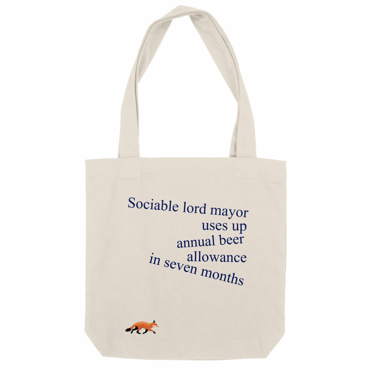 Headline tote bag: "Sociable lord mayor" - Image