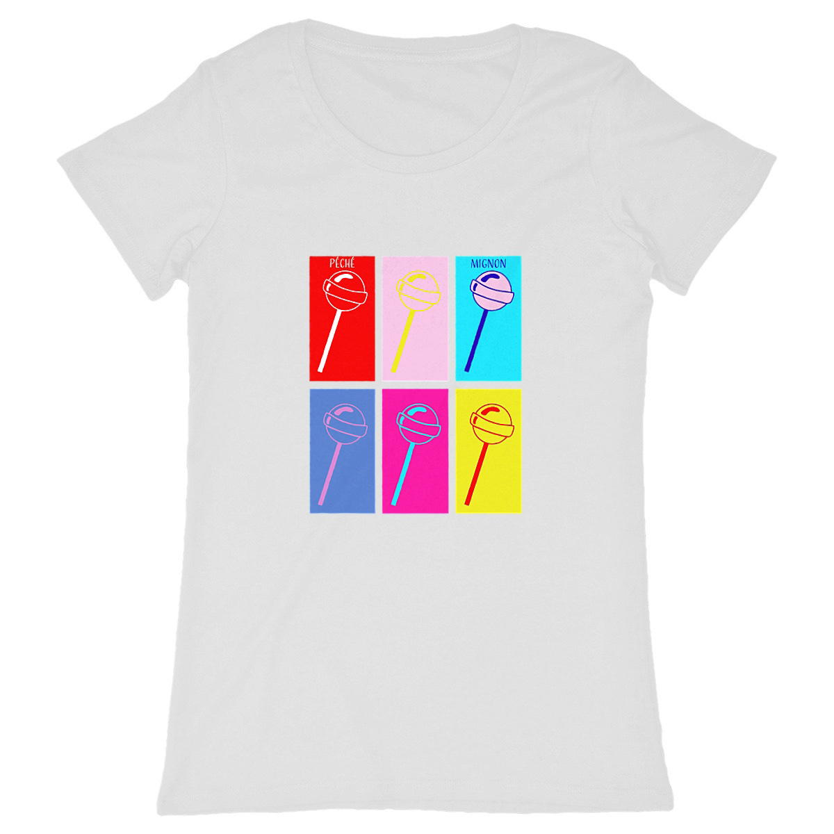 Image front T-shirt Lollipop Pop Art 