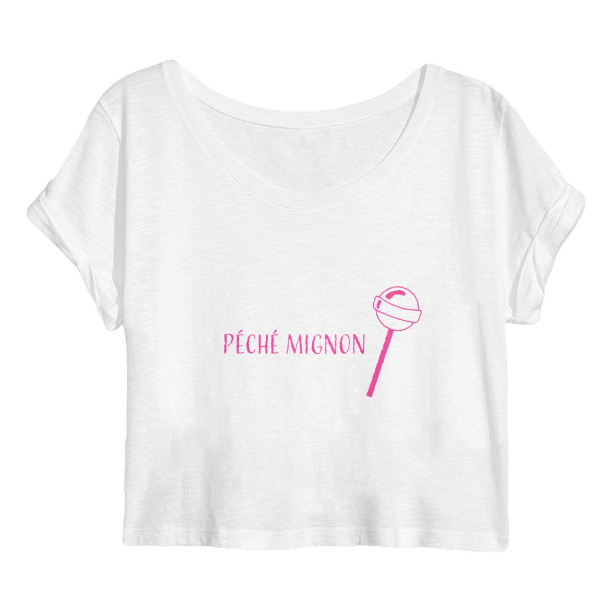 Image back Crop Top Sucette