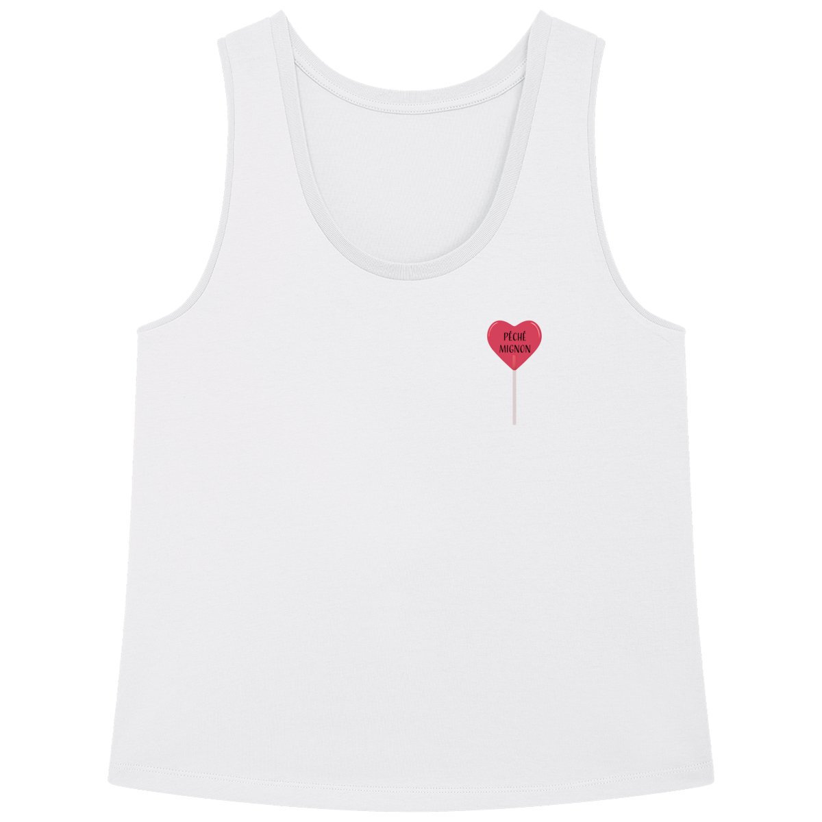 Image back Débardeur sucette coeur