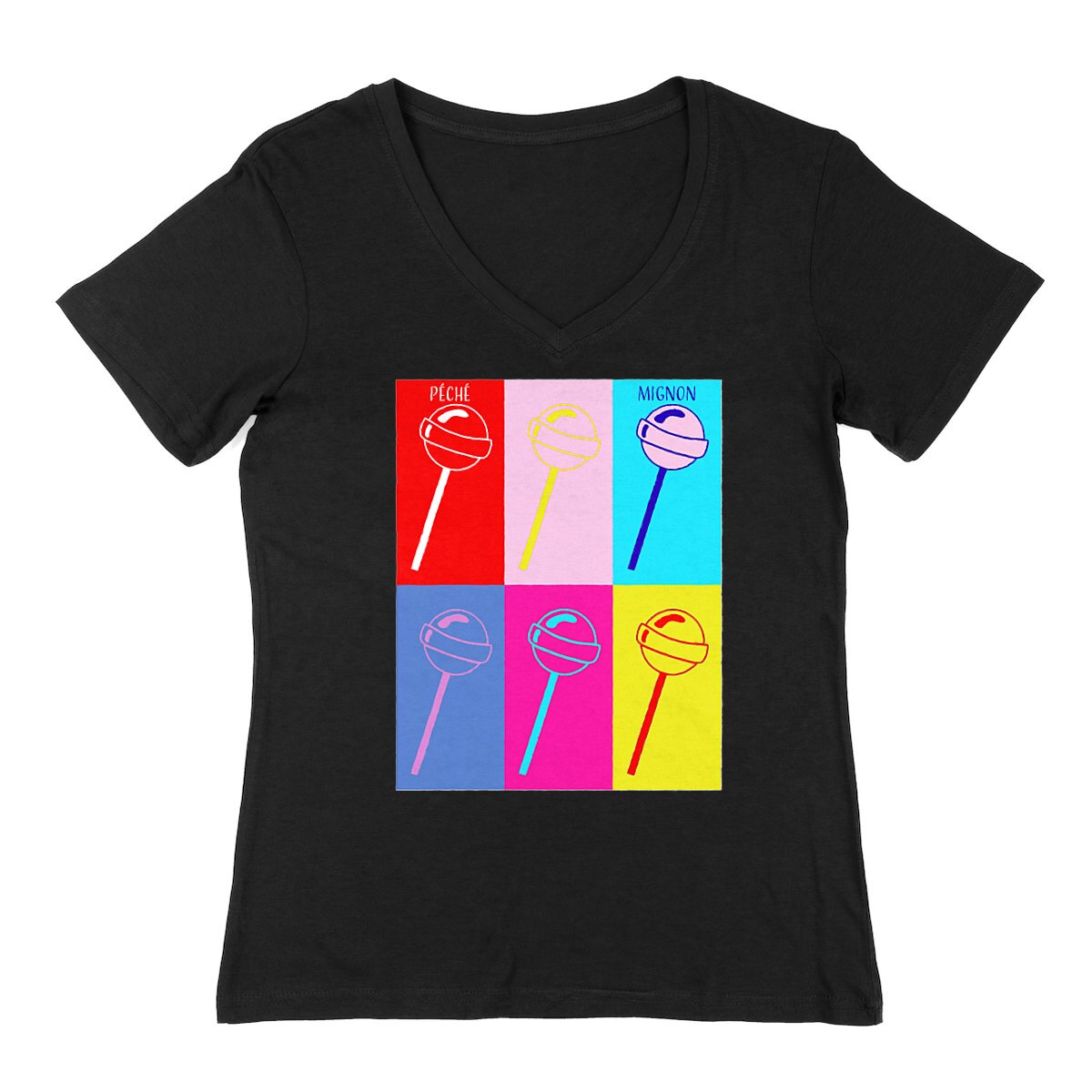 Image back T-Shirt Sucettes Pop Art