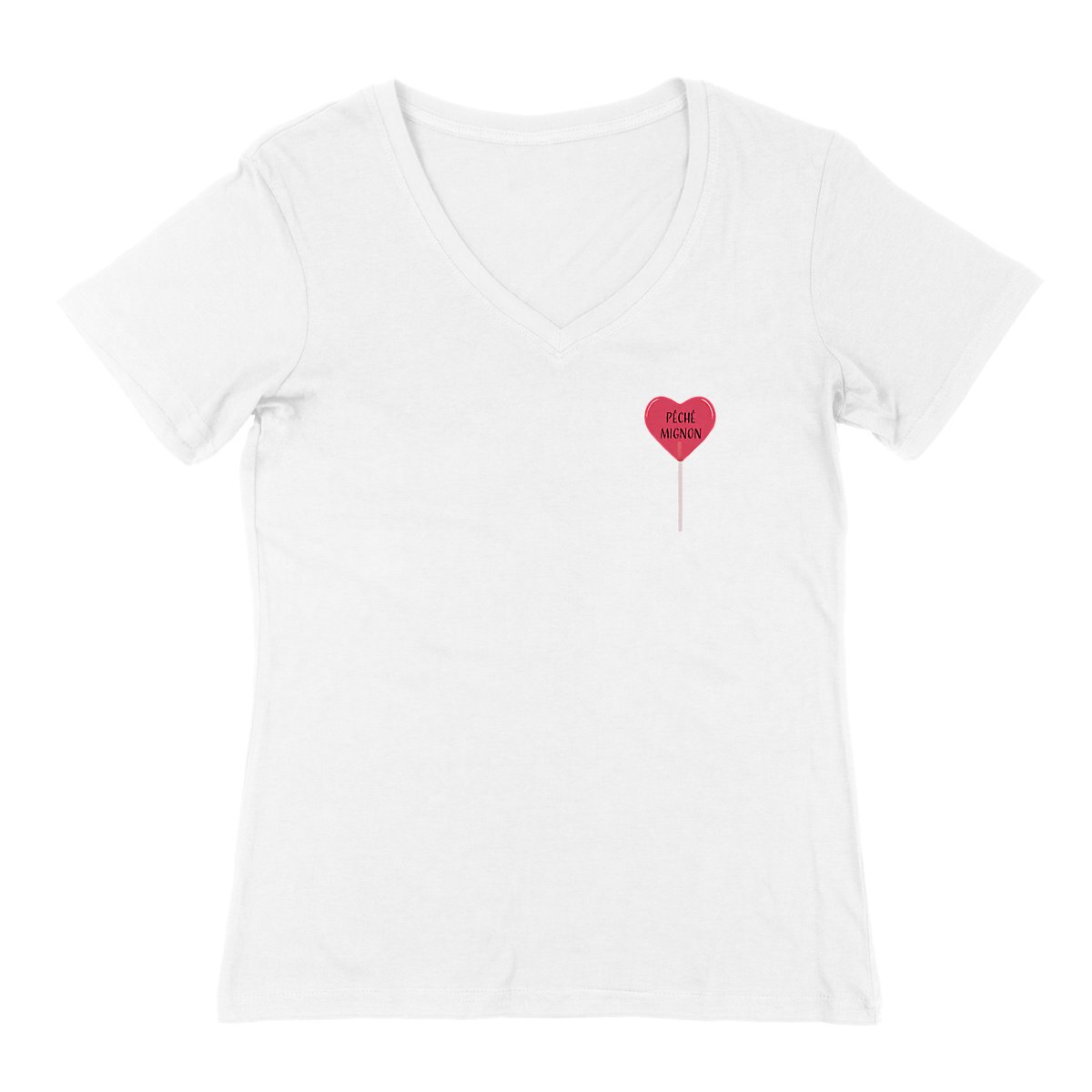 Image back T-shirt sucette coeur