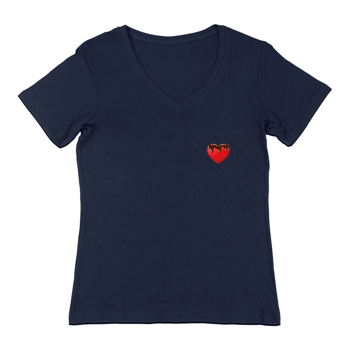 Image back T-shirt cœur chocolat