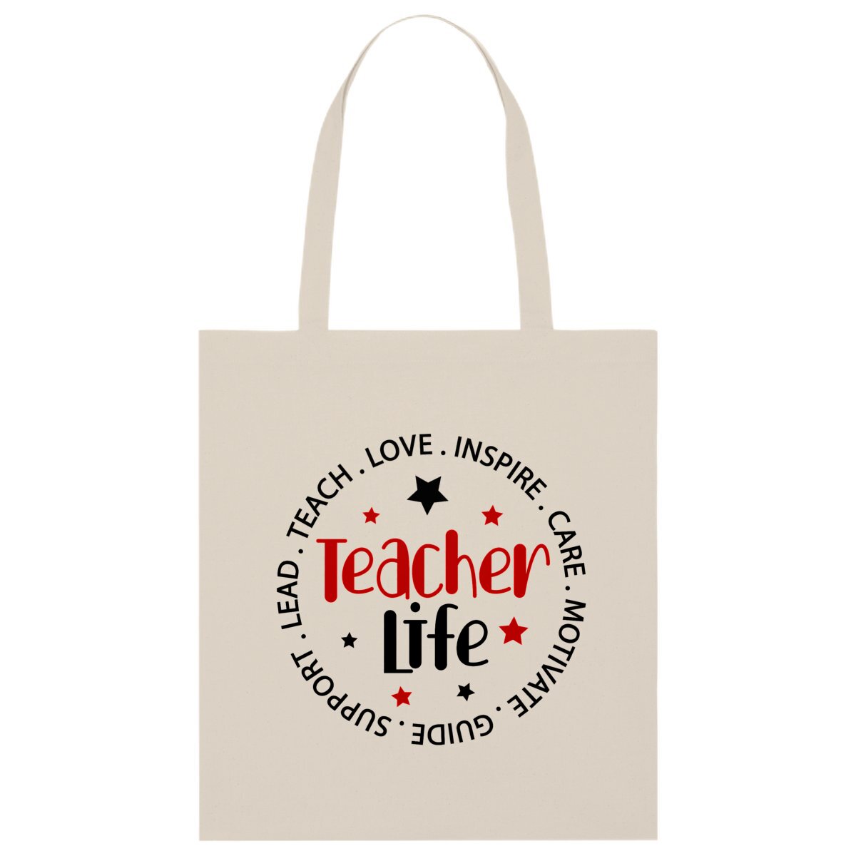 Image back Teacher Life Tote Bag Organic 
