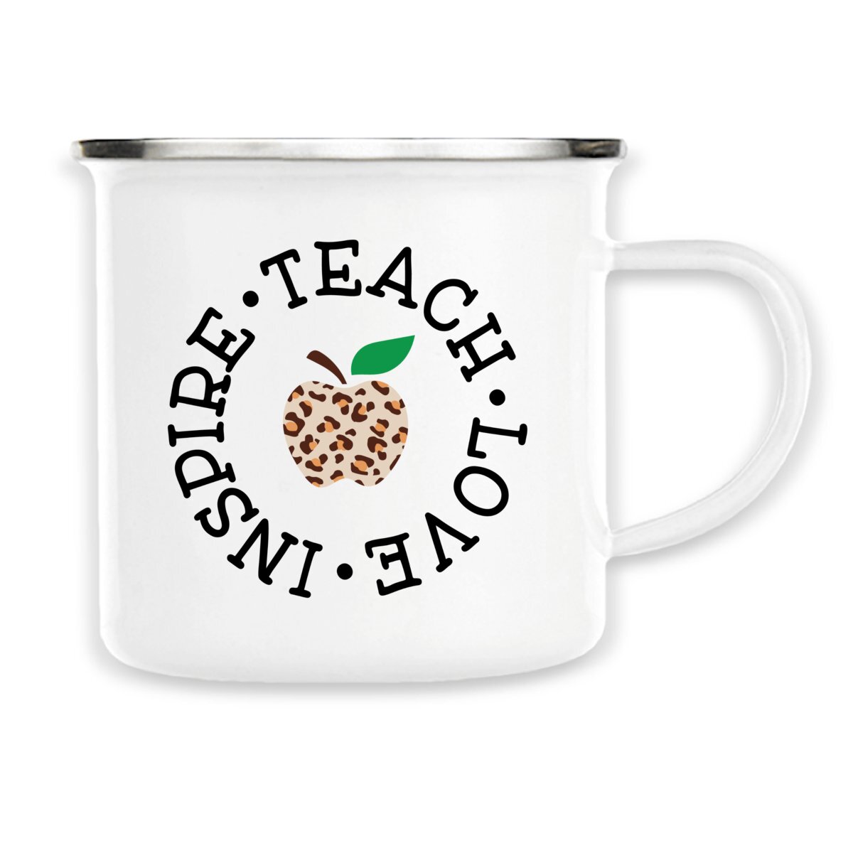 Image back Teach Love Inspire Enamel mug, 300ml