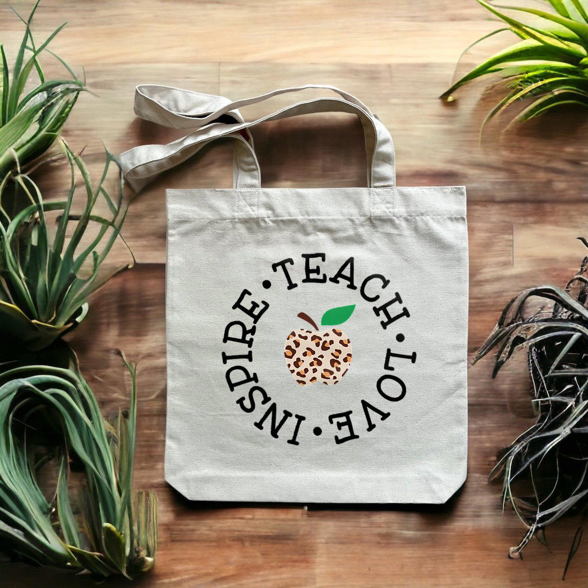Image front Teach Love Inspire Heavy Totebag
