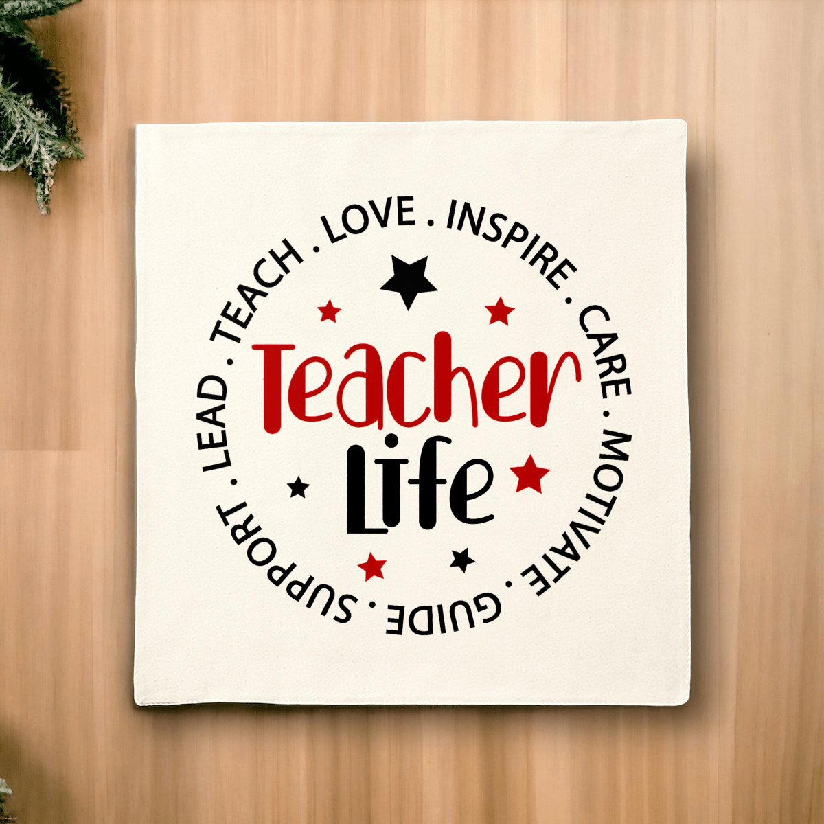Image front Teacher Life Cushion cover 40x40
