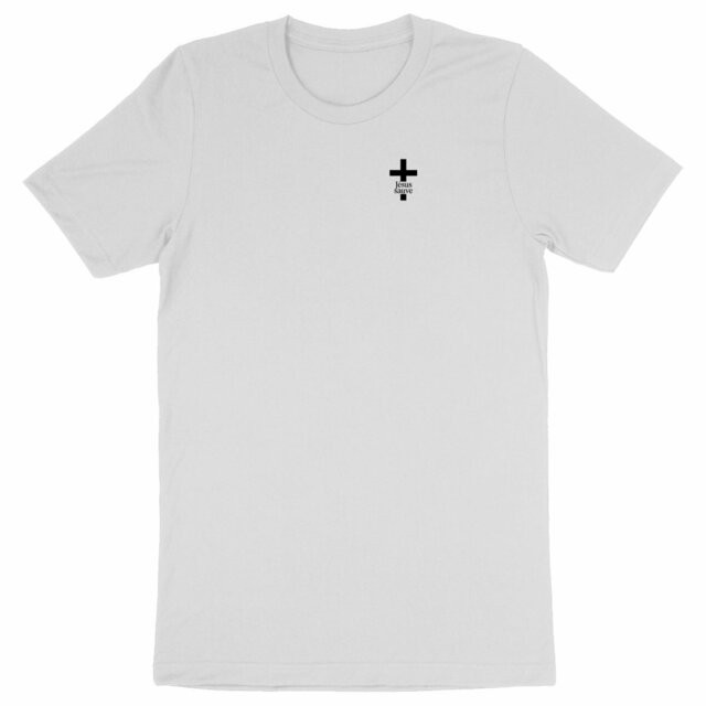 T-shirt chrétien épais - croix Jésus sauve - Image
