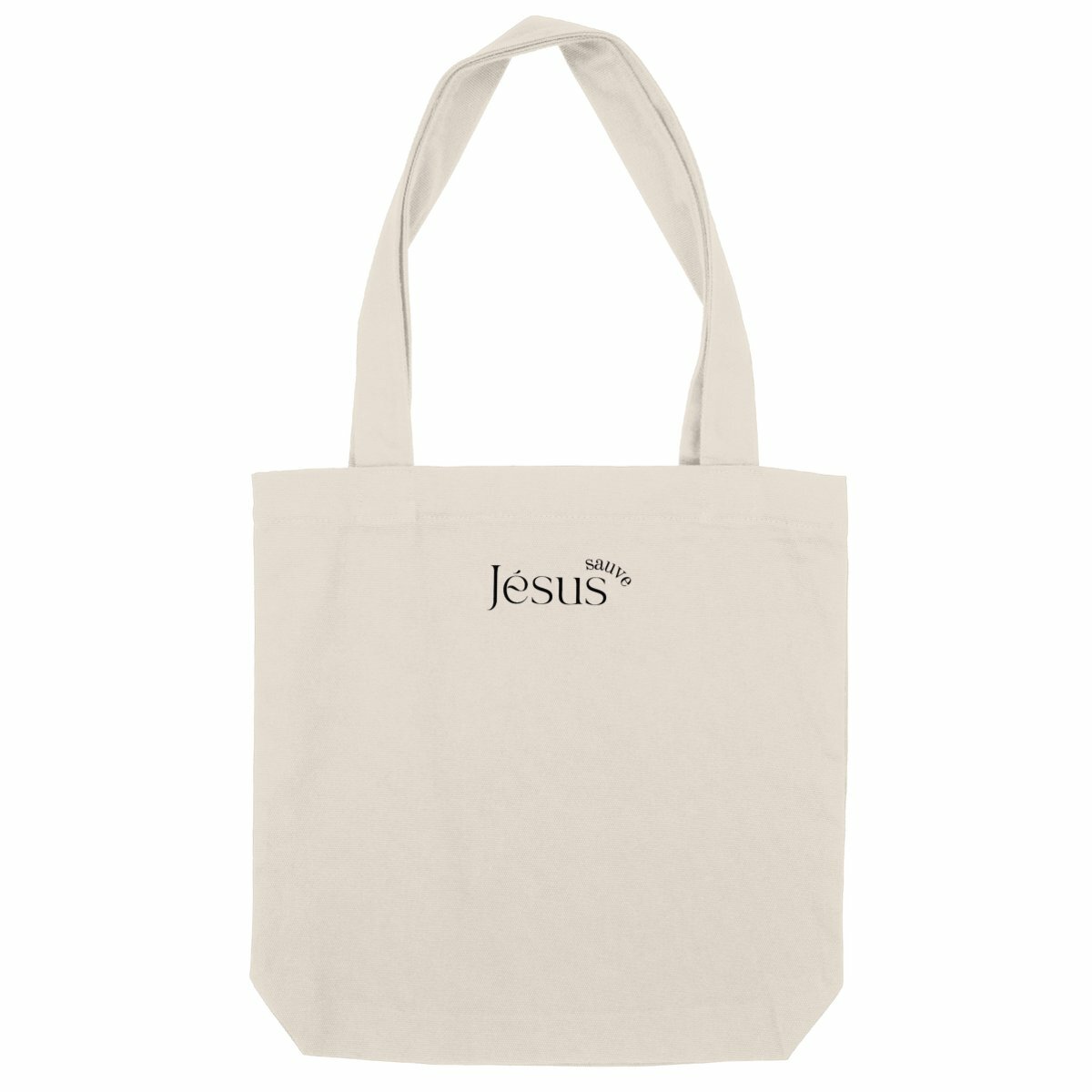 Tote bag chrétien carré et épais - Jésus sauve - Image