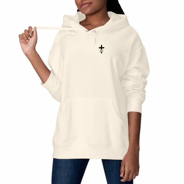 Sweat à capuche chrétien épais - croix Jésus sauve